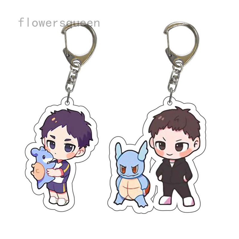 flowersqueen Móc Khóa Hình Động Vật Haikyuu Dễ Thương