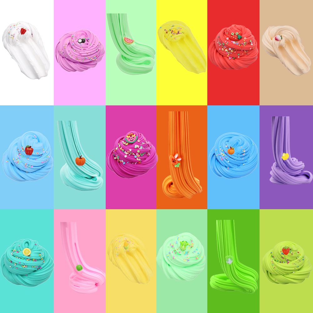 Hộp 30g Đất Sét Xốp cotton Mềm 30g / Hộp slime Đồ Chơi diy Cho Bé