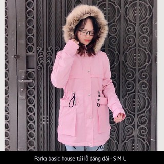 Áo parka 2 túi lỗ xuất hàn