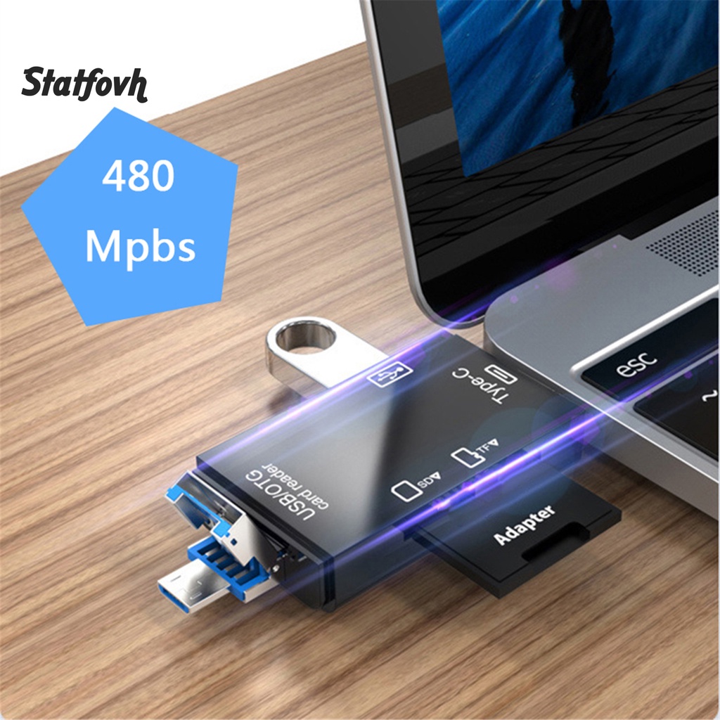 Đầu Đọc Thẻ Nhớ Usb 2.0 Type-C Micro-Sd Tf 3 Trong 1 Đa Năng | BigBuy360 - bigbuy360.vn