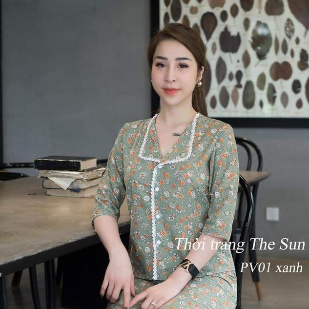 [Dáng Đẹp - Trẻ Trung] Bộ Đồ Mặc Nhà Nữ Hàng Cao Cấp Siêu Đẹp - PV01 Chất Thô Boy 2 Màu Xanh Và Nâu Thắm Hút Mô Hôi | BigBuy360 - bigbuy360.vn