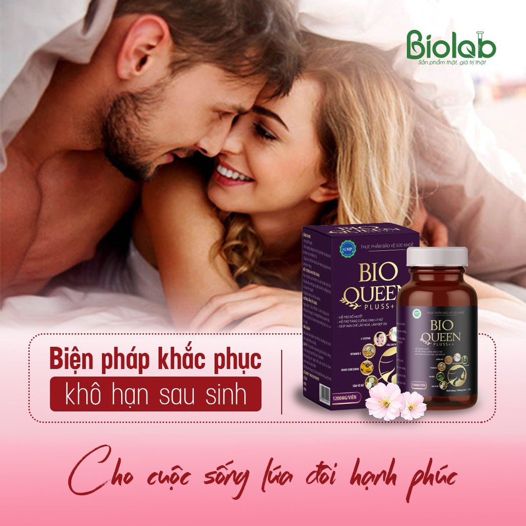 [30v] BIO QUEEN PLUSS ++ BỔ SUNG CÂN BẰNG NỘI TIẾT TỐ NỮ, GIÚP DA SÁNG ĐẸP, TĂNG KÍCH THƯỚC VÒNG 1 - DƯỢC BIOLAB