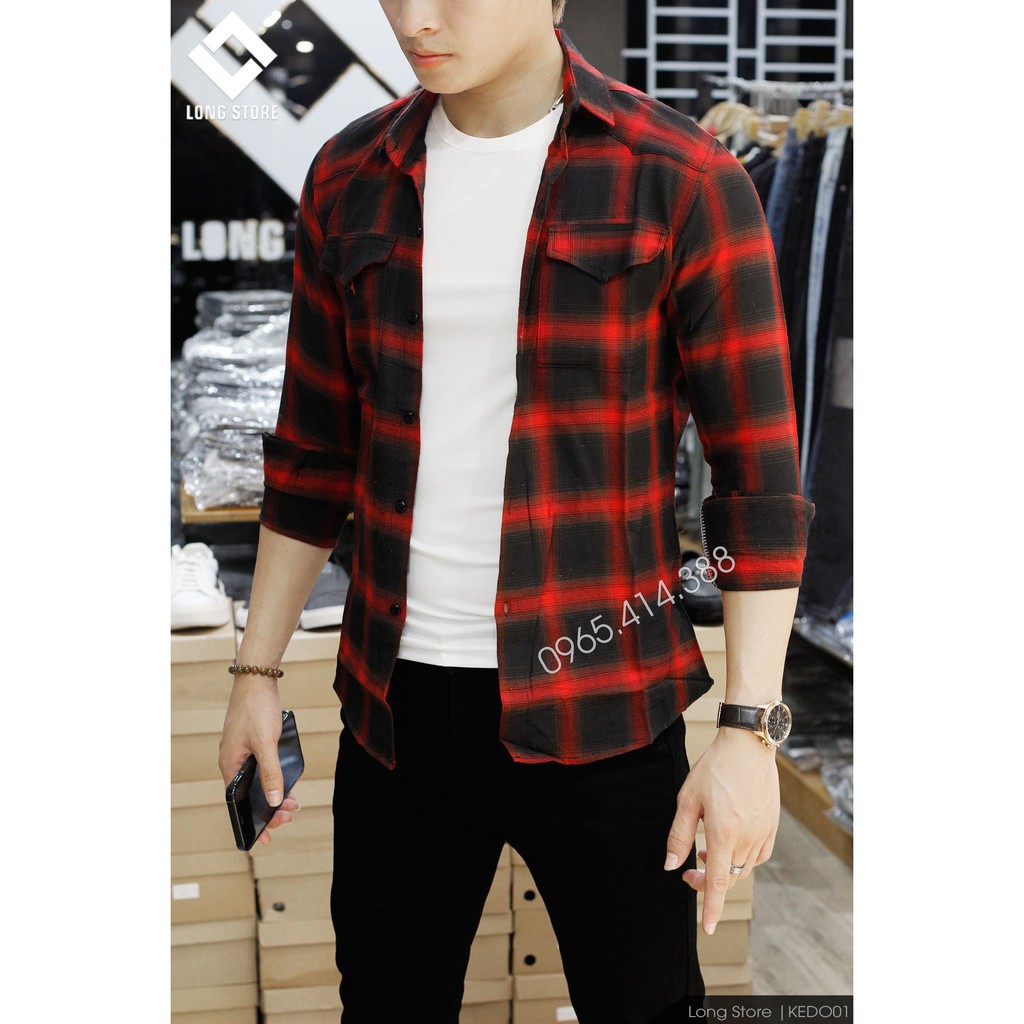 Áo sơ mi nam dài tay vân chìm phom chuẩn họa tiết trẻ trung dễ phối đồ LONGSTORE HTT | BigBuy360 - bigbuy360.vn