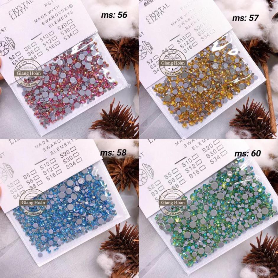 🐾ĐỒ NAIL🐾 Mã AB 56 57 58 60 - Đá chân keo túi mix size siêu sáng loại 1