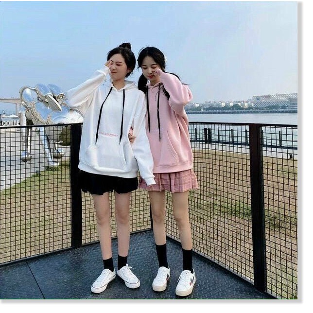 ÁO KHOÁC NỈ HOODIE PHỐI NÓN TAI THỎ SIÊU ĐẸP CỰC HOT
