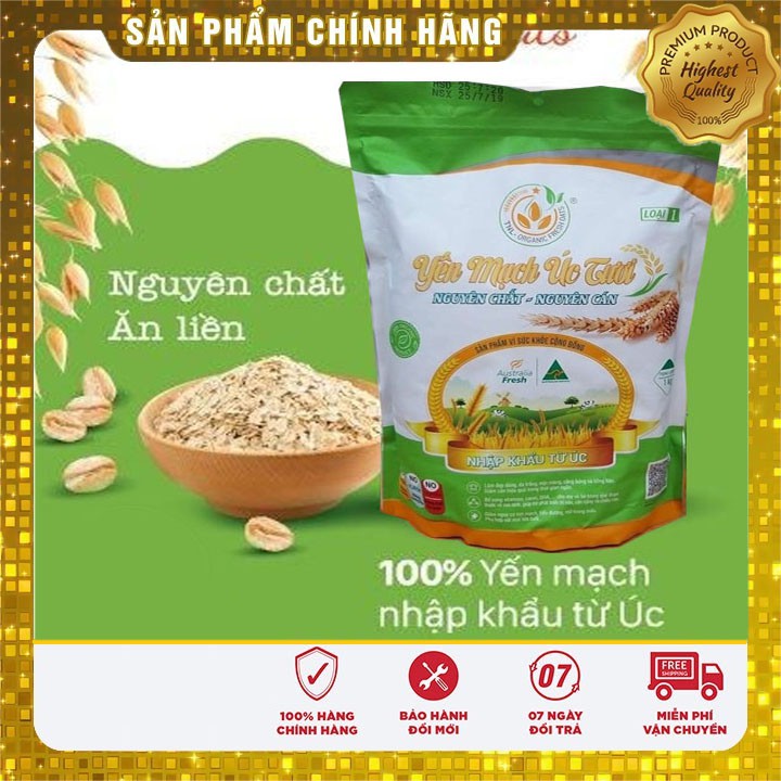 [CHÍNH HÃNG] Yến mạch úc tươi gói 1kg ( tặng kèm thực đơn)