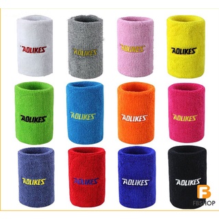 Bảo vệ cổ tay - Chặn mồ hôi tay 11cm Aolikes AL0235 chất cotton siêu thấm hút mềm mại - Fbsport