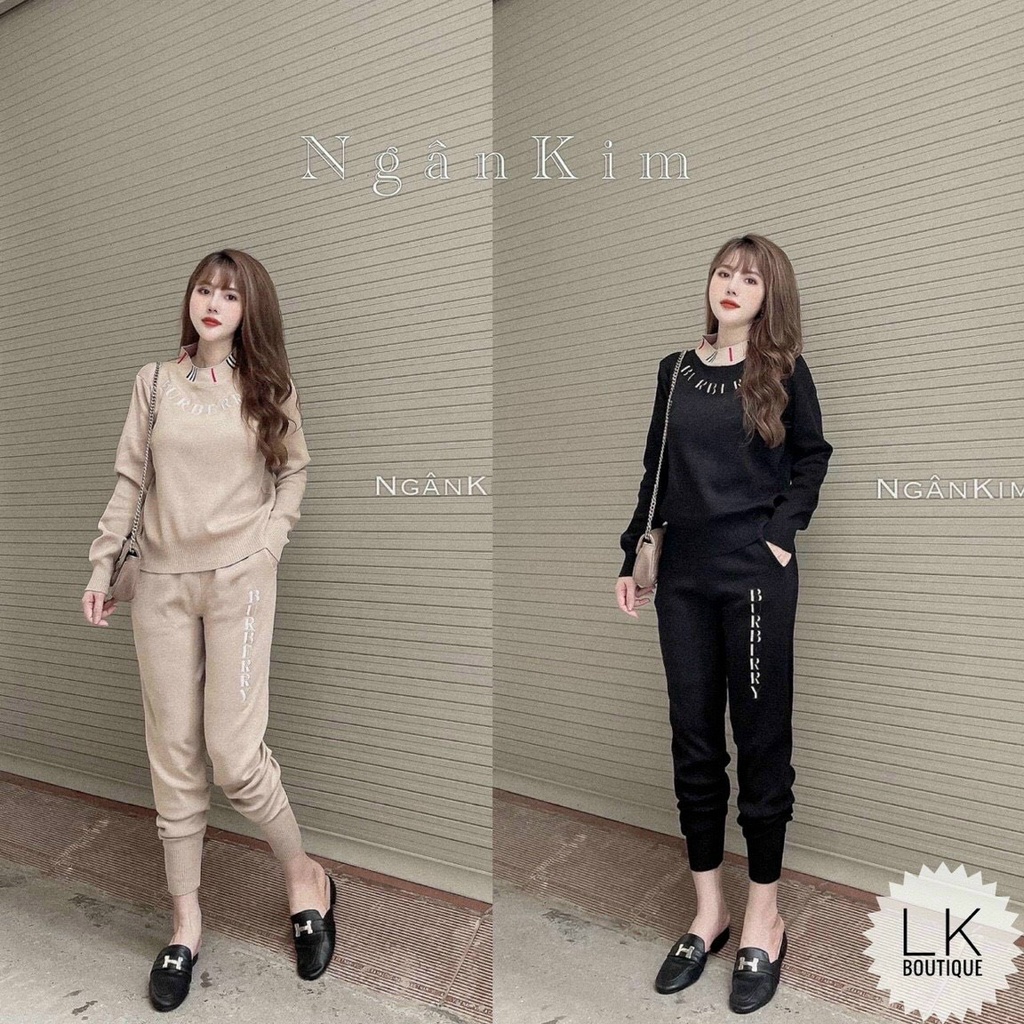 Set bộ len cổ tròn chất đẹp hàng QCCC loại 1 có ảnh thật
