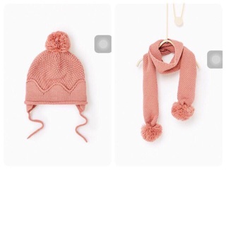 Set khăn mũ Zara