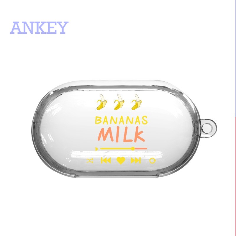 Samsung Galaxy Buds Live / Buds + Plus Vỏ hộp tai nghe không dây trong suốt từ silicon có móc treo dành cho 2020