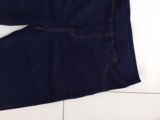 Quần giả jean 4 túi cạp chun