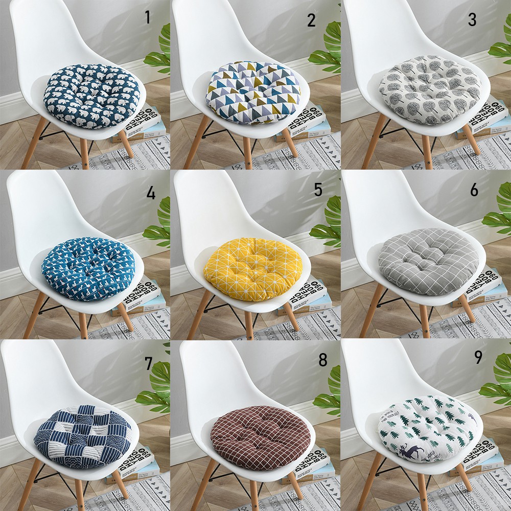 ☆YOLA☆ 15 Styles Seat Cushions Thicken Throw Pillow Chair Cushion Home Decor Round Printed Office Floor Pillows