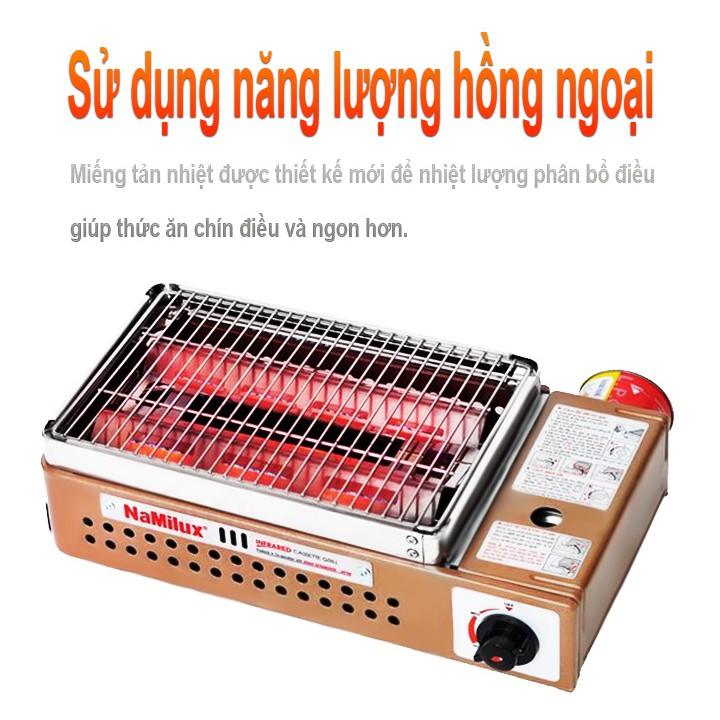 New.. Bếp nướng gas hồng ngoại Namilux NA-24N chính hãng.Bếp nướng tiện lợi cho mọi gia đình