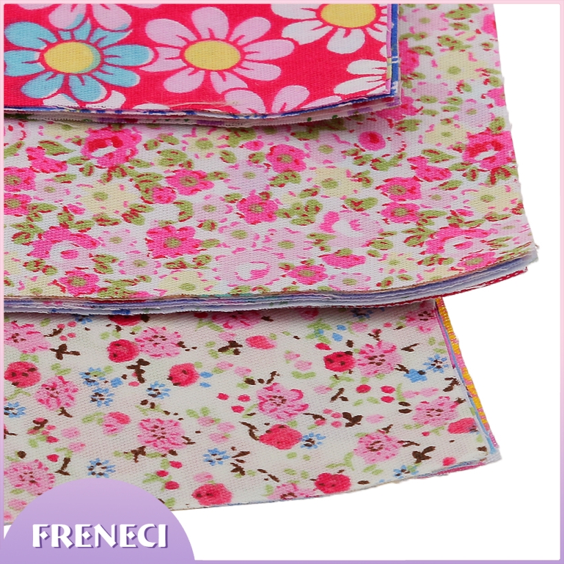 Bộ 30 Tấm Vải Cotton In Hoa Dùng May Túi Xách Búp Bê