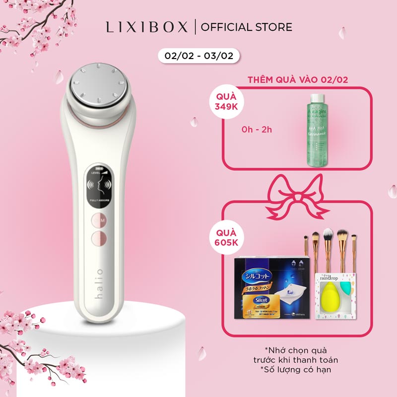 Máy Đẩy Tinh Chất Dưỡng Trắng Nóng Lạnh Halio Ion Hot & Cool Beauty Device