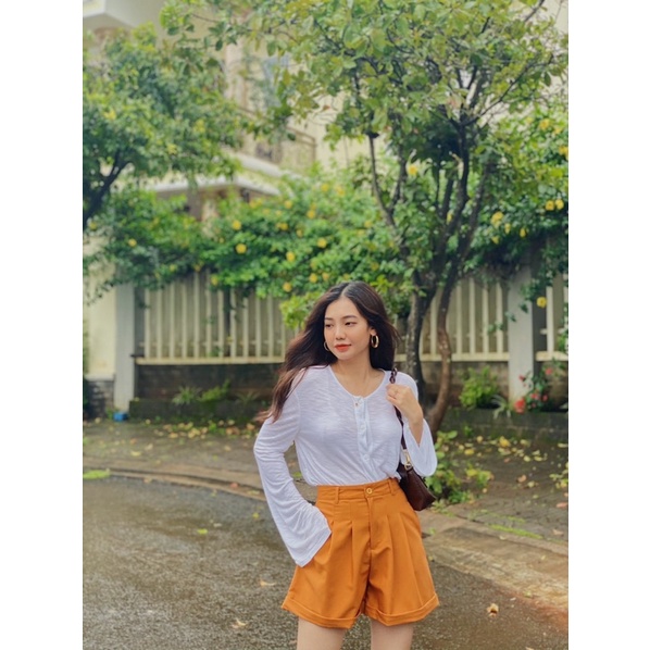 Quần đùi ngắn xếp li basic Cotton Candy Shorts Reverclothings