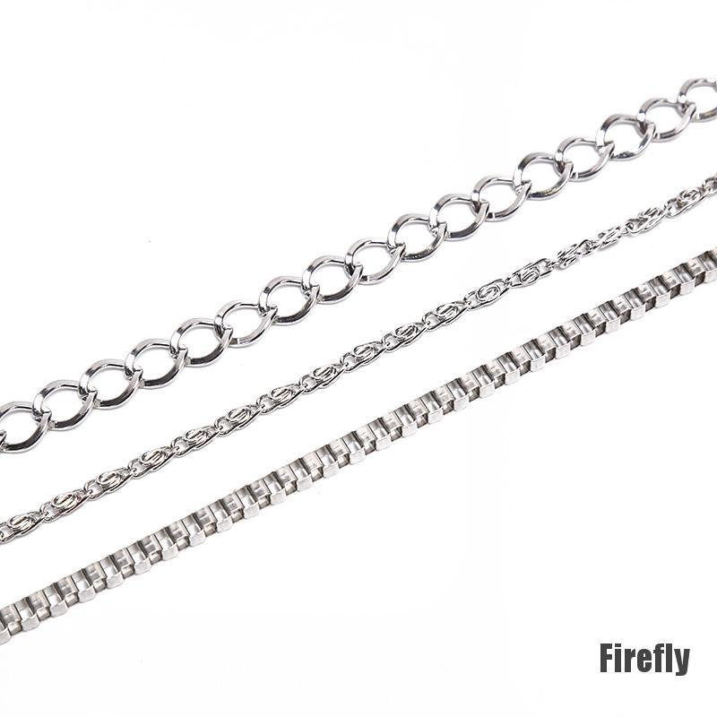 Bút Kẻ Mắt Dạng Chuỗi Kim Loại 3 Lớp Trang Trí Quần Phong Cách hip Hop