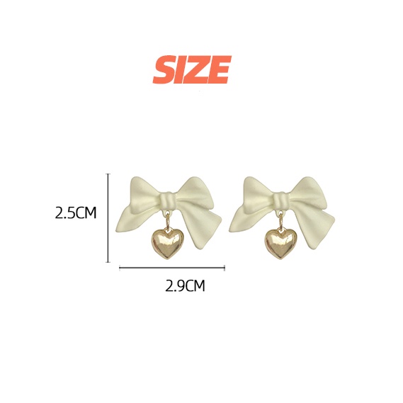 IF ME Khuyên tai hình nơ phong cách Hàn Quốc dễ thương cho nữ