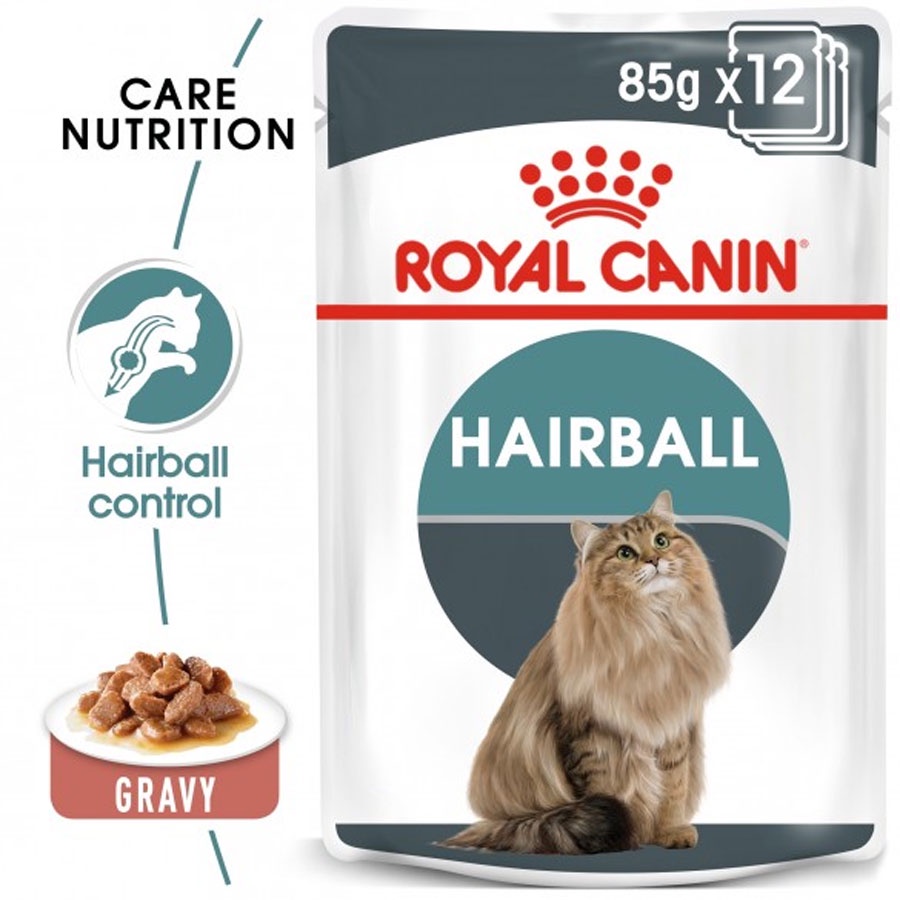 [Hộp 12 Gói] Pate Royal Canin Hairball Tiêu Búi Lông Cho Mèo