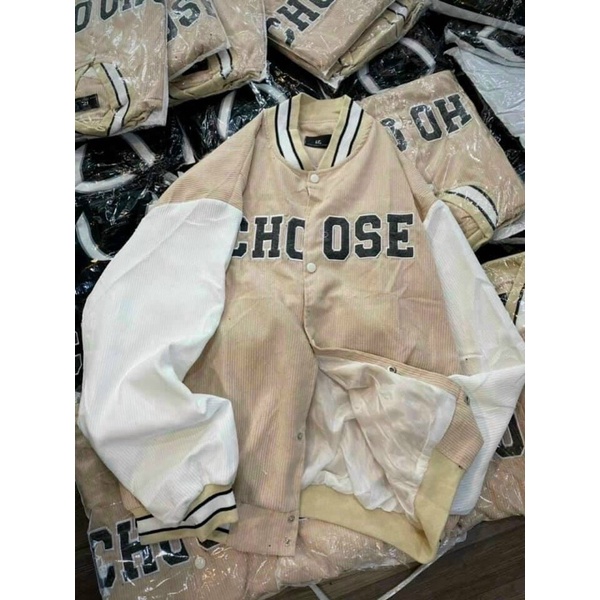 ÁO KHOÁC BOMBER THÊU CHOOSE