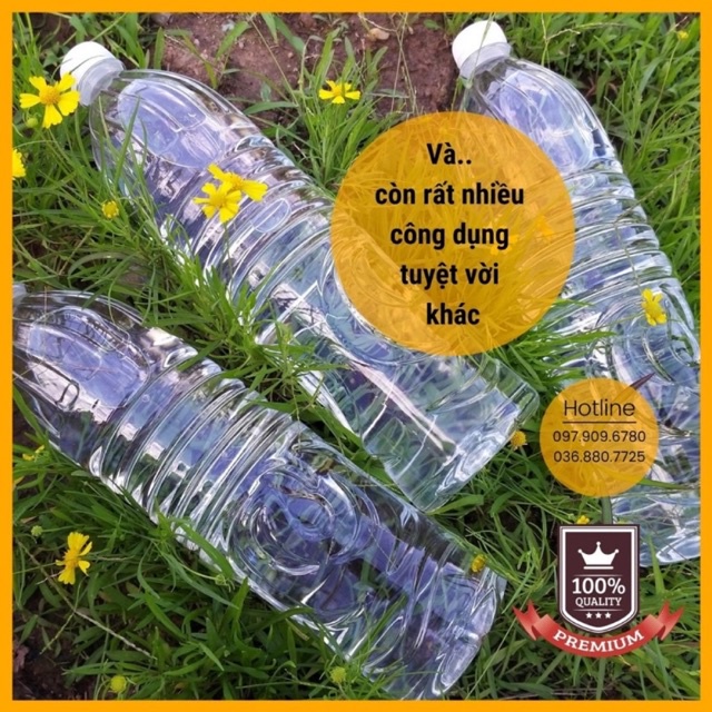 3 chai nước A dung dịch anolyte 1,5 lit