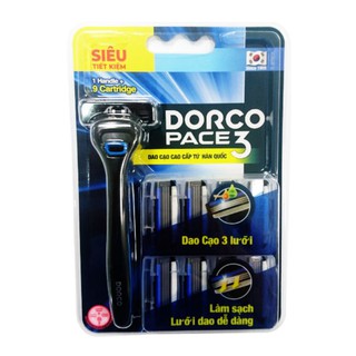 Bộ dao cạo dorco 3 lưỡi tiết kiệm