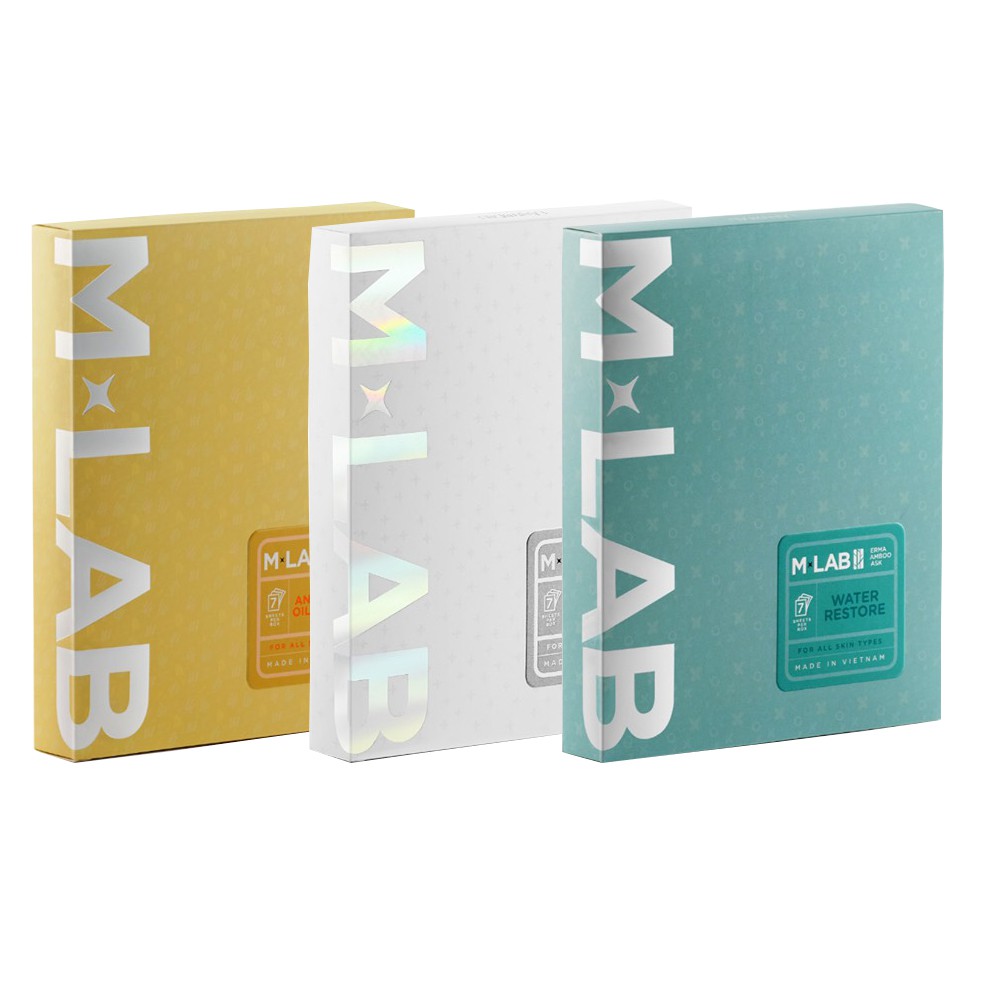 Mặt Nạ Sợi Tre Dưỡng Da MLab Trắng Hồng Làn Da Chống Lão Hóa (1 hộp 7 miếng)