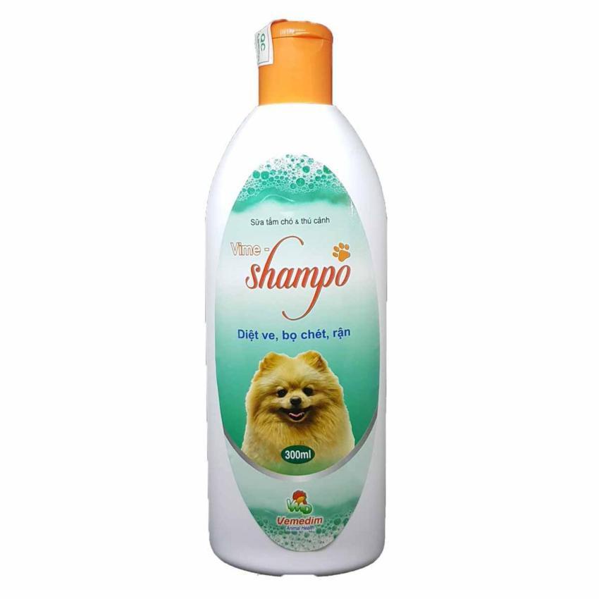 Sữa Tắm Diệt Ve Rận Bọ Chét Cho Chó Mèo Và Thú Cảnh Vime Shampo 300ml