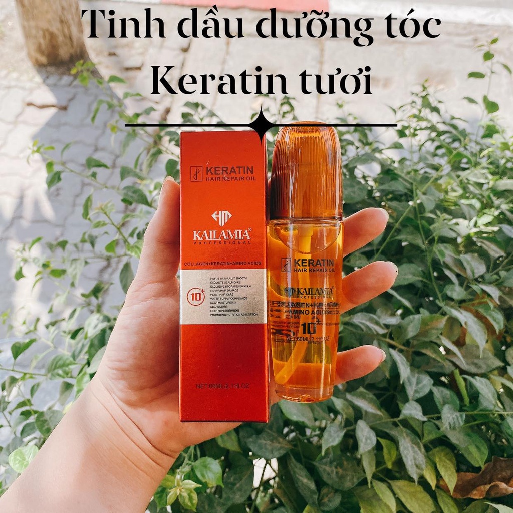 Tinh dầu keratin dưỡng tóc Kailamia 60ml