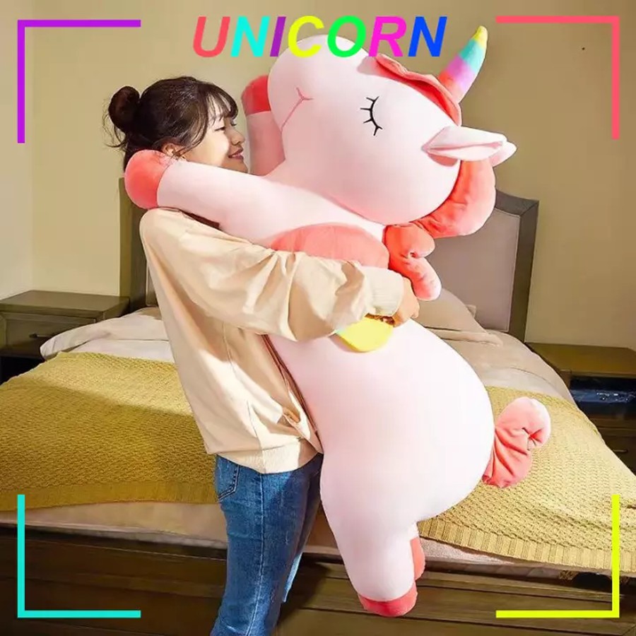 [Hàng Loại 1] Gấu bông Unicorn chính hãng 1m2 màu hồng - Guco