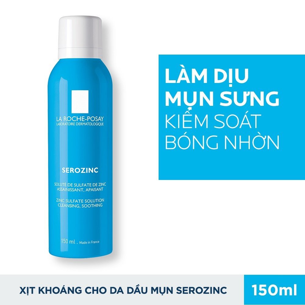 [ CHÍNH HÃNG ] Nước khoáng giúp làm sạch &amp; làm dịu da La Roche-Posay Serozinc 150ml