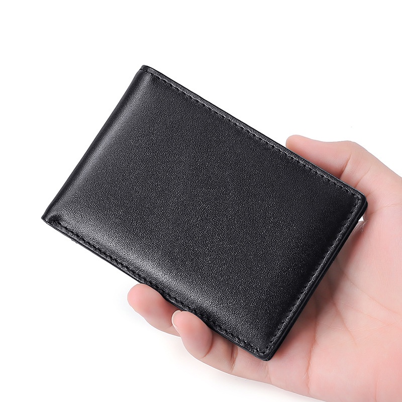 Ví Da Thật Đựng Thẻ Tín Dụng Mini Siêu Mỏng Chống Trộm Cho Nam