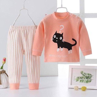 Bộ Đồ Thu Đông Hoạ Tiết 3D dành cho nam và nữ ( mèo hồng)