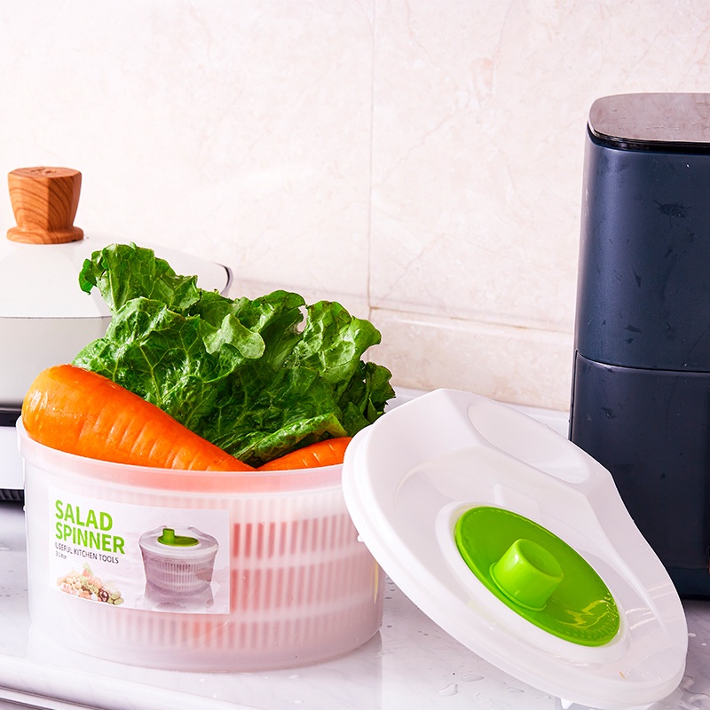 Máy để salad ⛪ Trong kho ⛪ Khay đựng salad Đa chức năng Máy sấy rau 3L lớn với bát và tô màu để nấu ăn ⛪ Giao hàng nhanh chóng ⛪ Wyoming060 Wyoming060