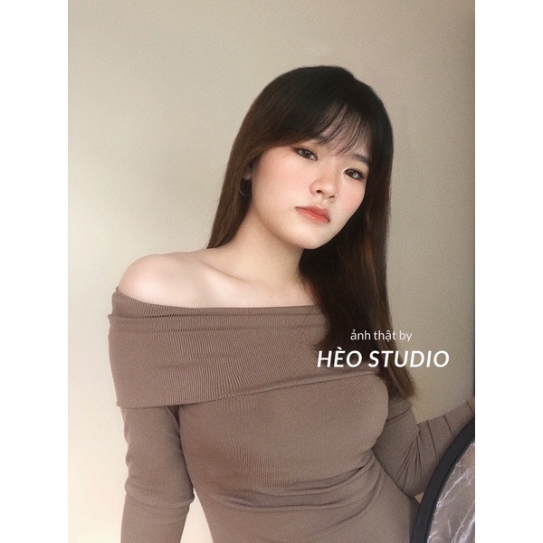 Áo Thun Trễ Vai Hèo Studio (Ảnh Thật)