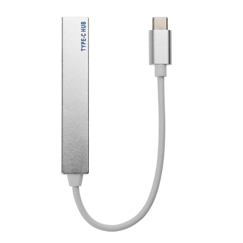 HUB chuyển đổi Type C USB 3.1 sang USB 2.0 4 cổng màu bạc