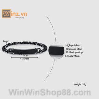 Lắc tay dải đá tròn Winz LT126