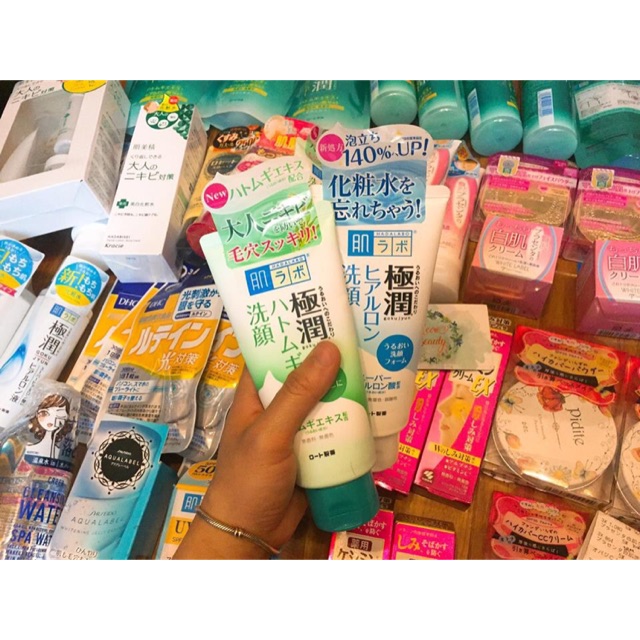 Sữa rửa mặt hadalabo tuýp và vòi