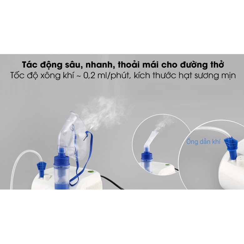 Chính hãng - MÁY XÔNG KHÍ DUNG - XÔNG MŨI HỌNG Biohealth NEB EASY - Bảo Hành 3 Năm Chính Hãng - thương hiệu Úc