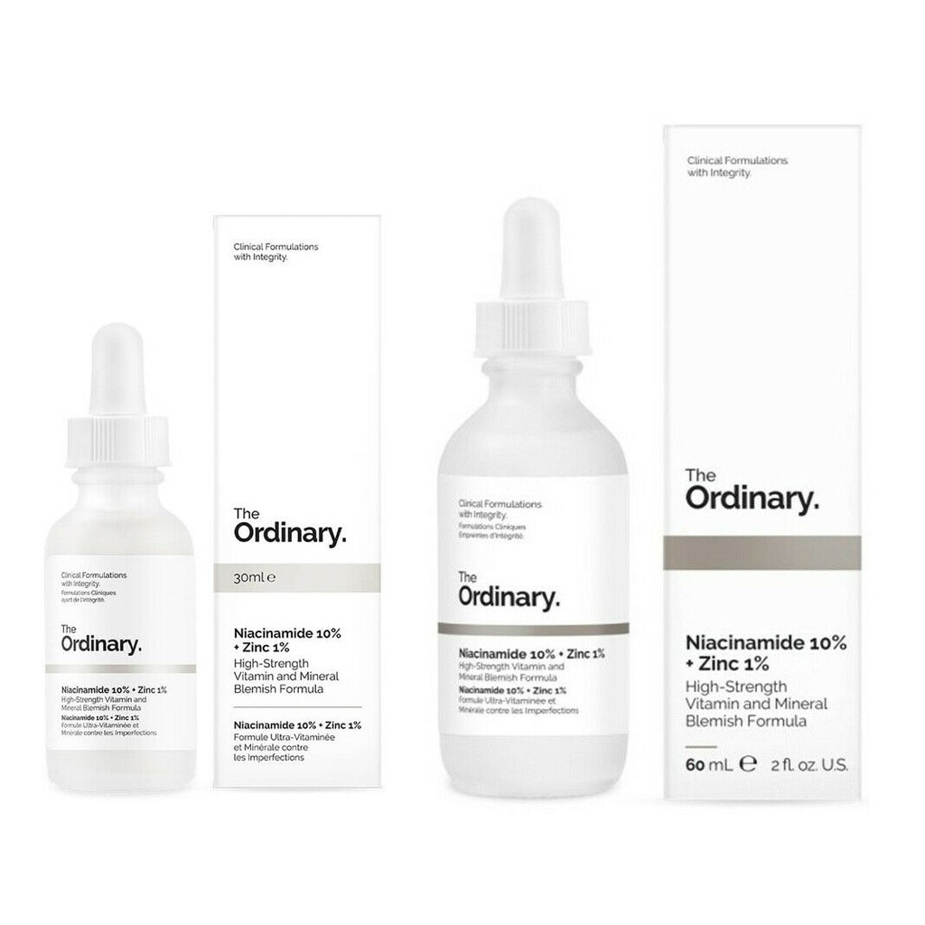 Tinh Chất Ngừa Mụn Làm Sáng Da The Ordinary Niacinamide 10% + Zinc 1% Serum 30ml