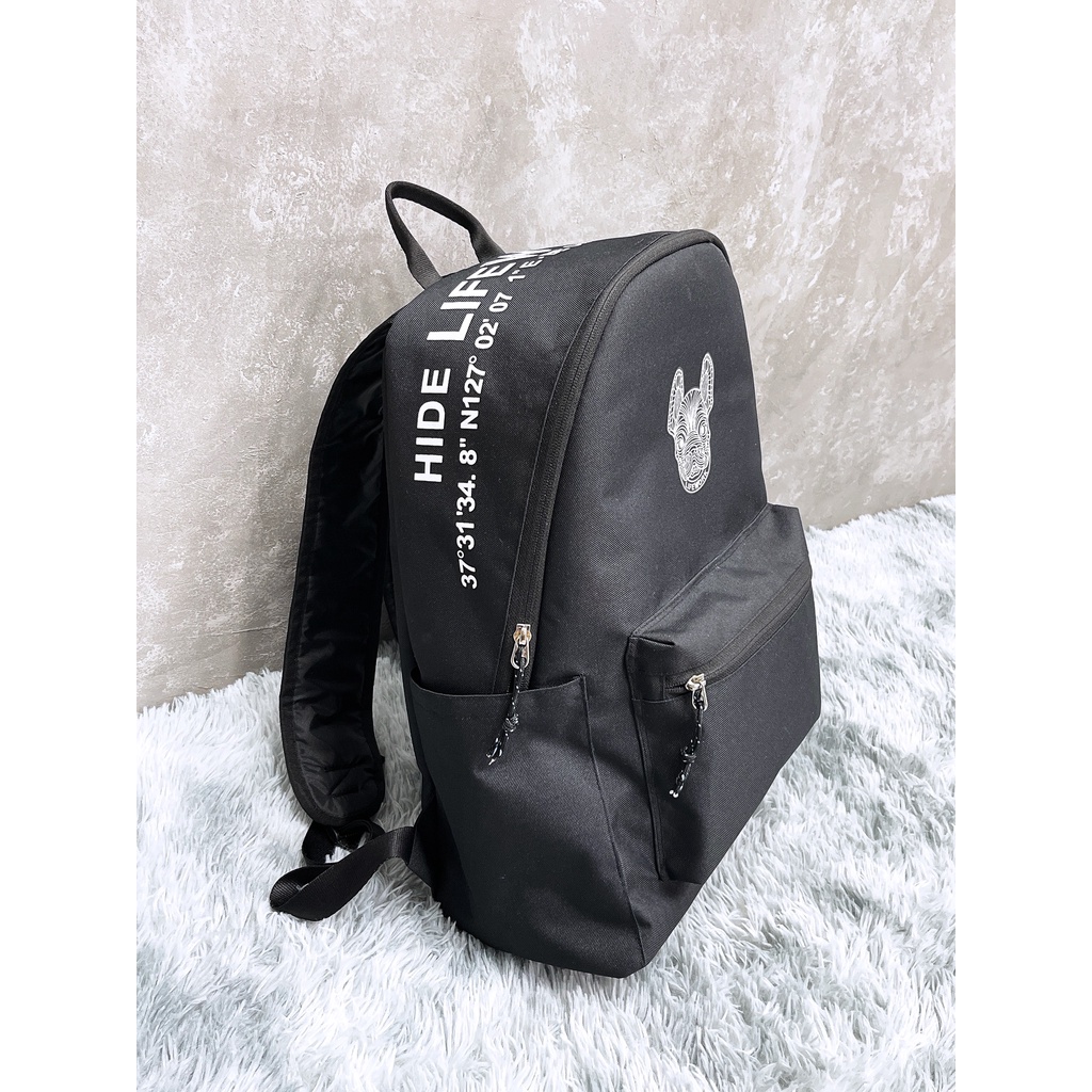 Ba Lô Thời Trang Life-Work Logo Classic Backpack Black B406