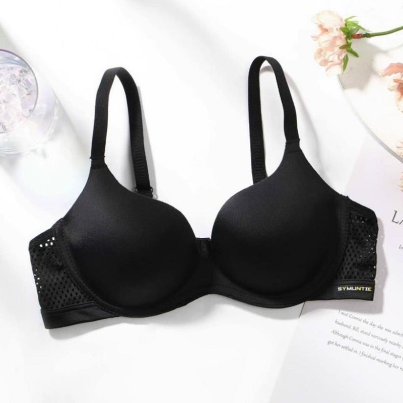 Áo lót nữ su đúc SYMUNTIE cao cấp bản lưới thoáng, nâng đẩy ngực đẹp, không gọng, chạy viền vải chống trượt ngực  - S11