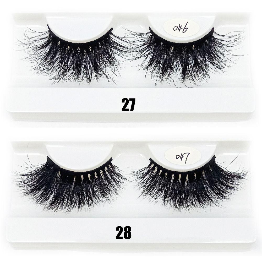 1 Cặp Lông Mi Giả 25MM Handmade 100% Lông Chồn 3D