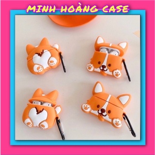 Case Airpod 1/2/pro cún corgi