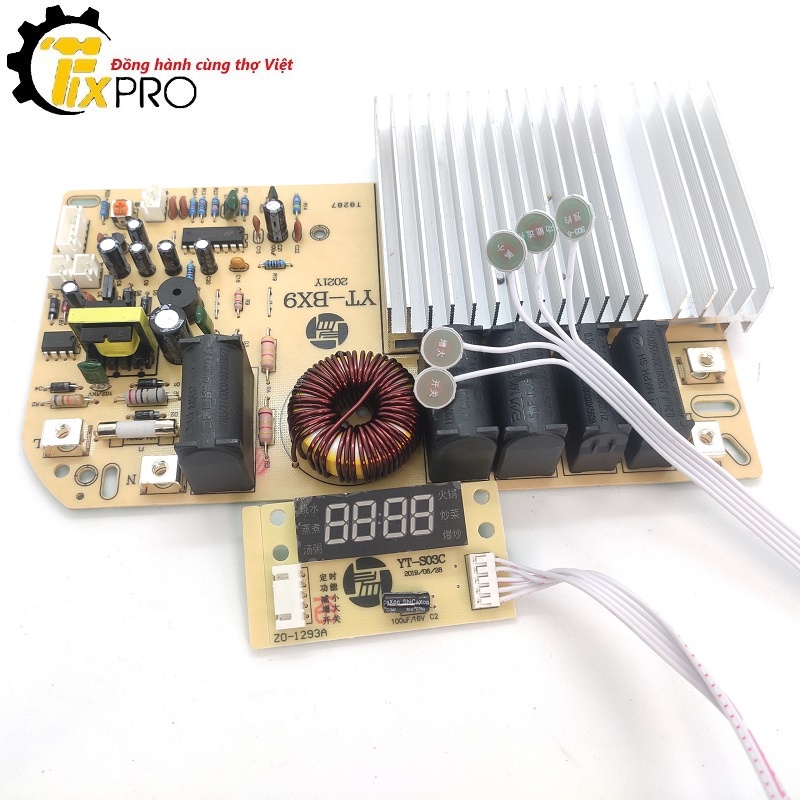 Bo mạch bếp từ cảm ứng 3500W chất lượng tốt.