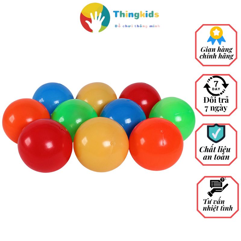 [Mã BMBAU50 giảm 10% đơn 99k] Túi bóng nhựa 100 quả cho bé - THINGKIDS