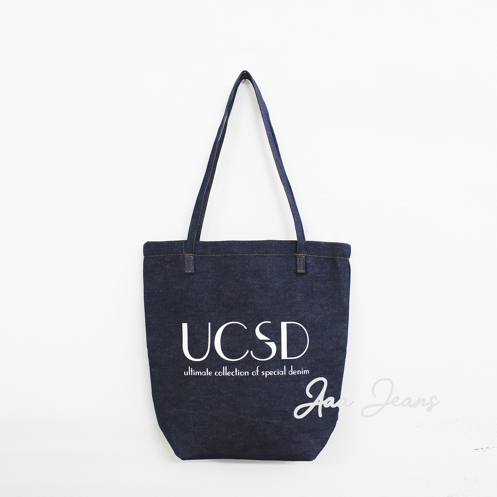 Túi Tote Jean 2 quai Selvedge Denim Aaa Jeans