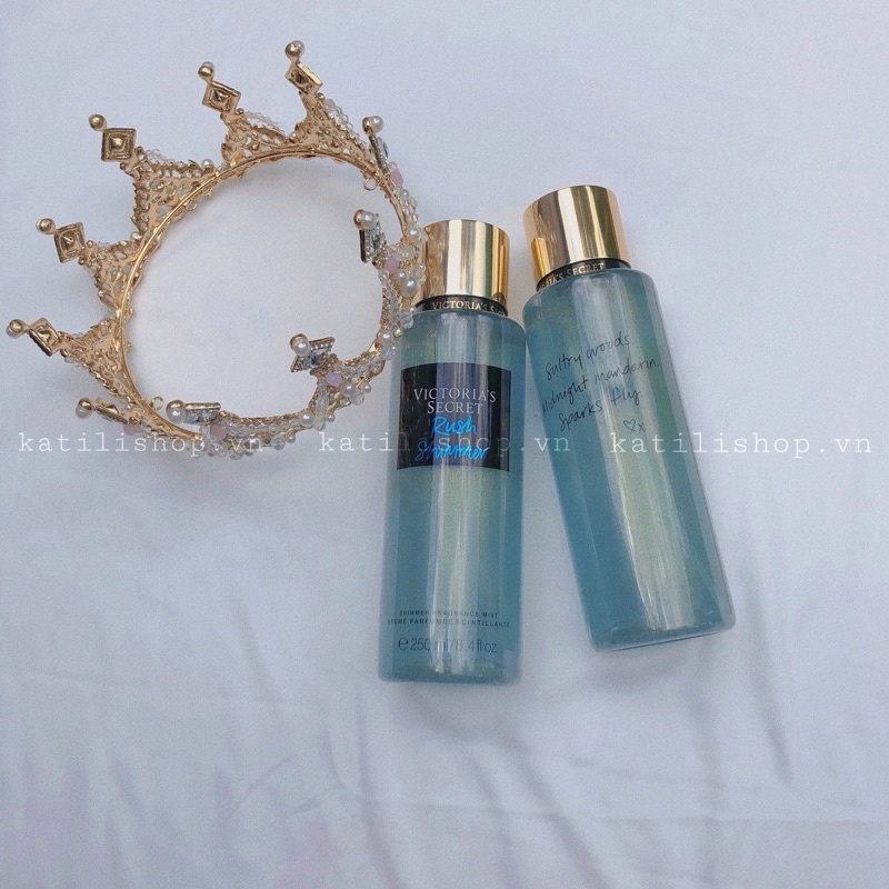 [HÀNG THÁI] Xịt thơm Body Mist Victoria's Secret RUSH SHIMMER