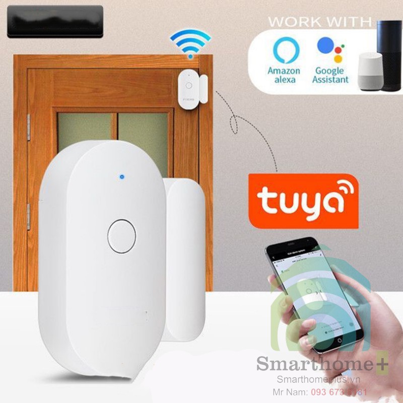 Cảm Biến Má Từ Báo Động Mở Cửa Wifi Tuya SHP-MA7