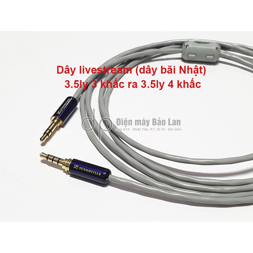 Dây livestream  3.5ly 3 khấc ra 3.5ly 4 khấc. Âm thanh cực chuẩn. Dùng cho Iphone